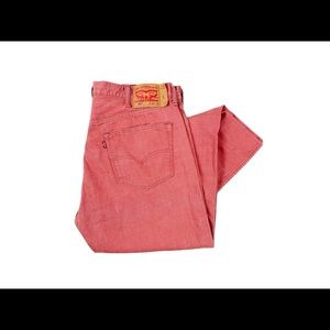 Levi’s 501 Men's Salmon Button Fly White Oak Cone Denim Sz 40/30 Actually 37/28